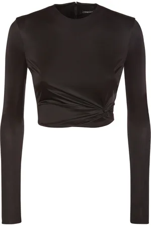 VERSACE Crop Top Dua Lipa In Jersey