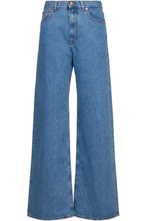 Blazé Milano Jeans Ampi Java A Vita Alta In Denim