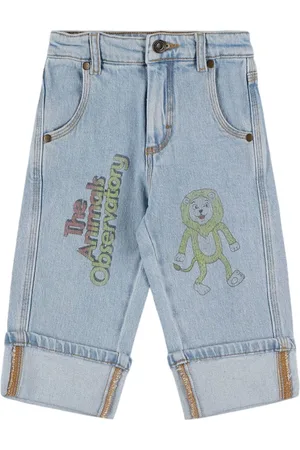 The Animals Observatory Jeans In Cotone Stampato Stretch