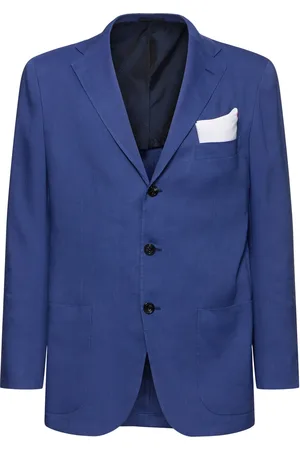 Kiton Giacca In Lana E Lino