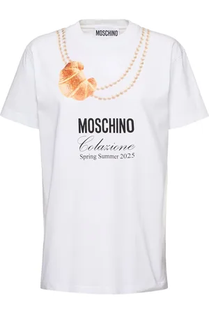 Moschino T-shirt In Jersey Di Cotone Con Logo