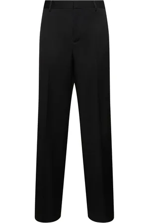 VERSACE Pantaloni Sartoriali In Twill Di Lana