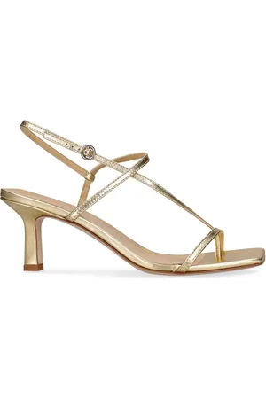Aeyde Sandali Elise In Pelle Lamé 65mm