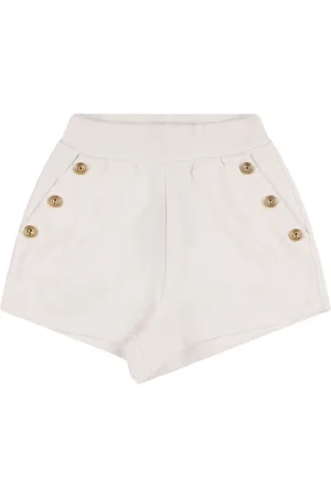 Balmain Shorts In Felpa Di Cotone