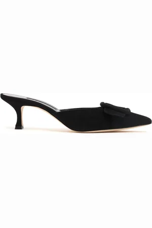 Manolo Blahnik Mules Maysale In Camoscio 50mm