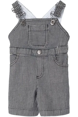 Emporio Armani Salopette In Denim Di Cotone