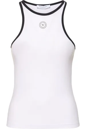 Sporty & Rich Tank Top In Misto Cotone A Costine