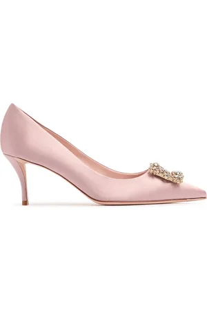 Roger Vivier Décolleté In Raso Con Cristalli 65mm
