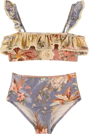 ZIMMERMANN Bikini In Lycra Stampata