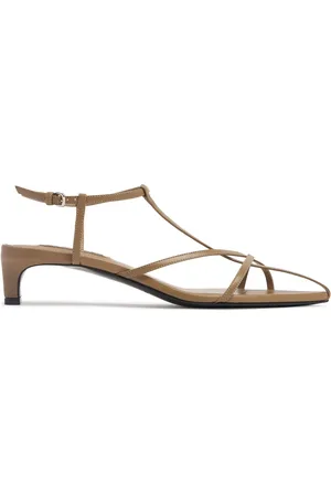 Jil Sander Sandali In Pelle Con T-bar 35mm