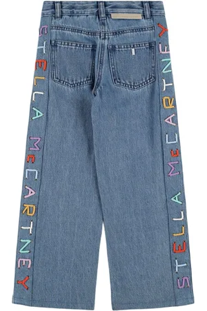 Stella McCartney Jeans In Cotone Stretch Con Ricami