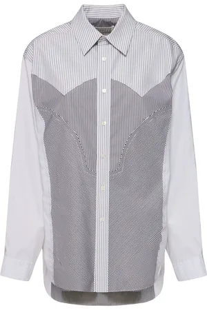 Maison Margiela Camicia A Righe In Popeline