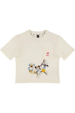 adidas T-shirt In Jersey Di Misto Cotone Con Stampa