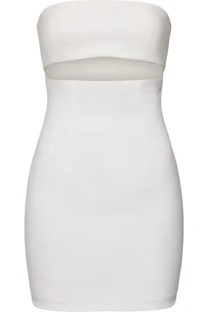 Monot Vestito Margaux In Crepe Senza Spallini