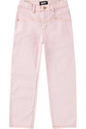 Molo Pantaloni In Denim Di Misto Cotone