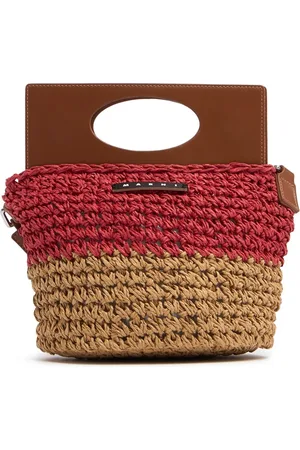 Marni Borsa Bicolor Effetto Rafia