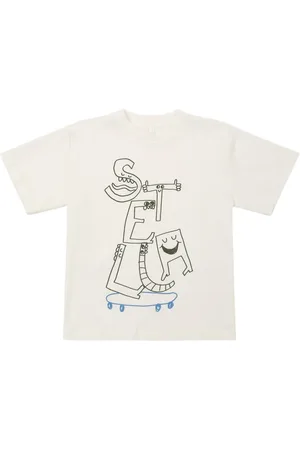 Stella McCartney T-shirt In Jersey Di Cotone Stampato