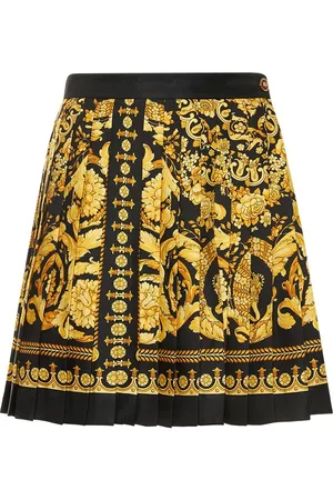VERSACE Minigonna In Seta Stampa Barocco