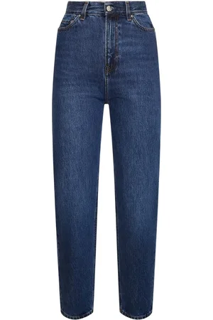 Totême Jeans Dritti Vita Alta In Cotone Organico