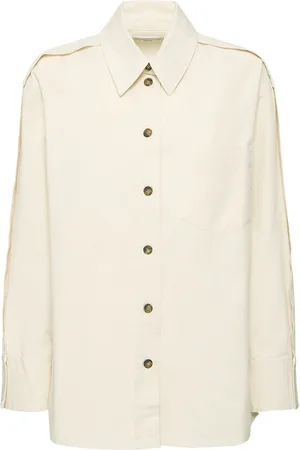 Victoria Beckham Camicia Oversize In Denim Di Cotone