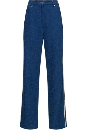 Msgm Pantaloni Dritti In Misto Cotone