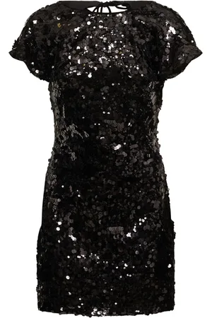Ganni Vestito In Velluto Con Paillettes