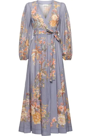 ZIMMERMANN Vestito Midi Tallow In Cotone