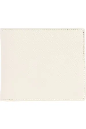 Maison Margiela Portafoglio In Pelle Martellata Con Logo