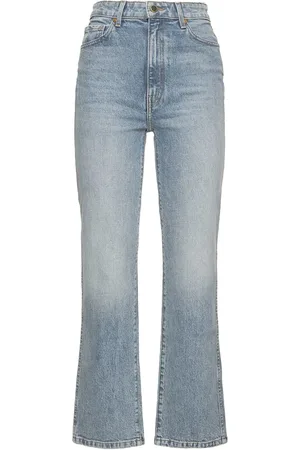 Khaite Jeans Dritti Abigail In Denim Di Cotone