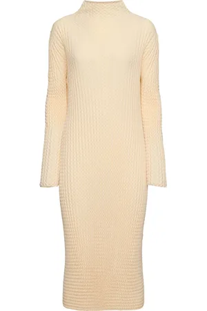 Issey Miyake Vestito Midi Spongy-48 In Misto Cotone
