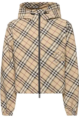 Burberry Piumino Cropped Stampato