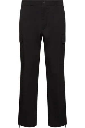 Moncler Pantaloni Cargo In Gabardina Di Misto Cotone