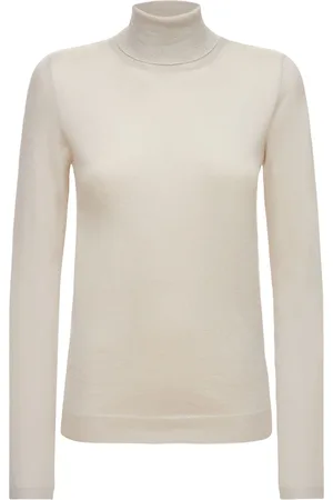 Brunello Cucinelli Maglia Collo Alto In Misto Cashmere E Seta