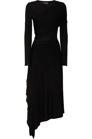 Helmut Lang Vestito In Jersey Drappeggiato