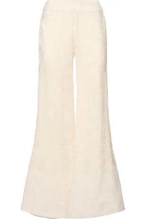 JOHANNA ORTIZ Pantaloni Ampi Laidback Energy Con Palma Jacquard