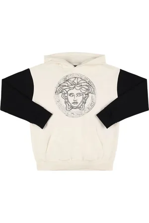 VERSACE Felpa In Cotone Con Cappuccio