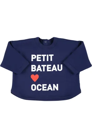 Petit Bateau Felpa In Cotone Con Stampa