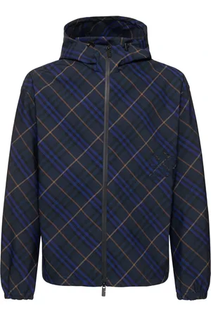 Burberry Giacca A Vento In Nylon Bias Check