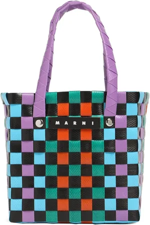 Marni Borsa Shopping Color Block Con Logo