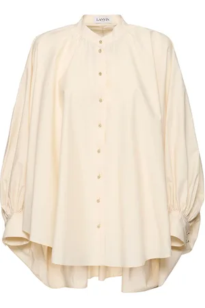 Lanvin Camicia In Popeline Con Maniche A Sbuffo