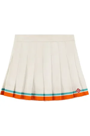 Casablanca Gonna A Pieghe In Cotone Stampato