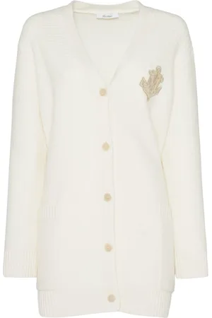 Max Mara Cardigan Lungo Ravello In Maglia