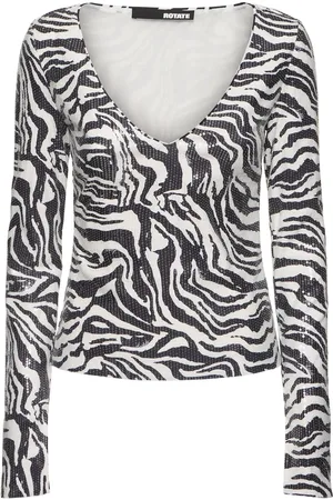 ROTATE T-shirt Con Paillettes