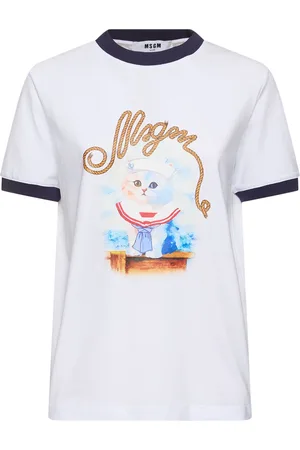 Msgm T-shirt In Jersey Di Cotone