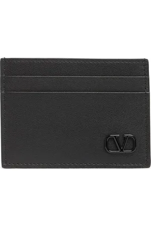 VALENTINO GARAVANI Porta Carte Di Credito In Pelle Con Logo