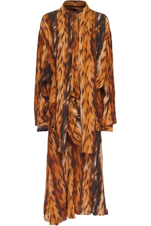 Balenciaga Vestito In Techno Con Nodo