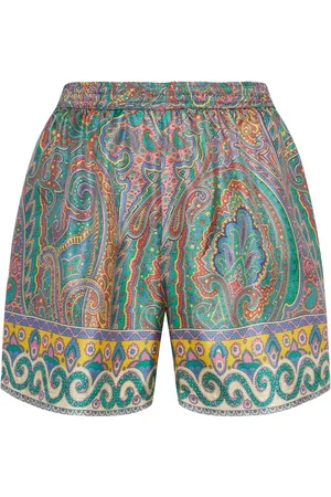 Etro Shorts In Seta Stampata