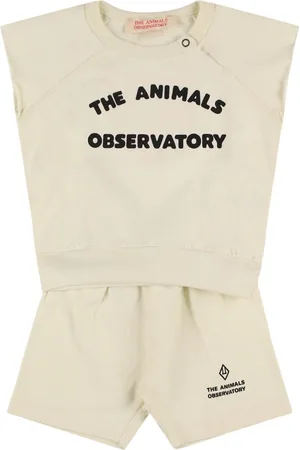 The Animals Observatory T-shirt E Shorts In Spugna Di Cotone