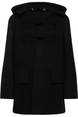 VALENTINO Cappotto Corto In Lana Con Ricami