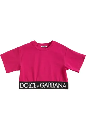 Dolce & Gabbana T-shirt In Jersey Di Cotone Con Logo